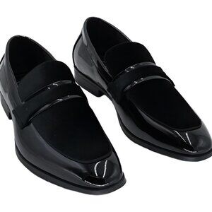 Stacy Adams Spratley Moc Toe Saddle Loafers Black - 10.5 M